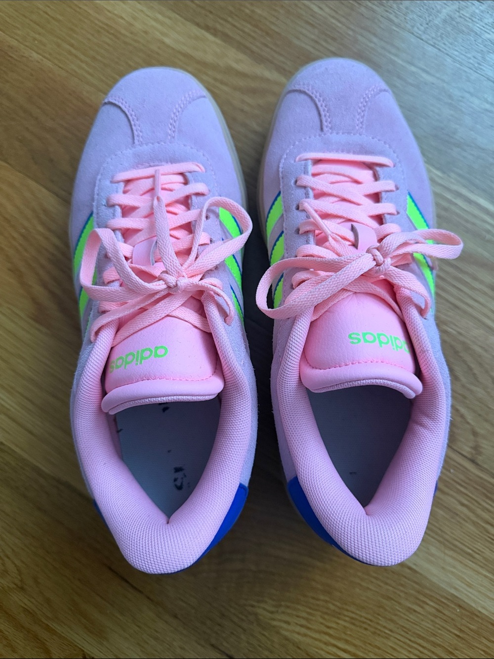 adidas Pink & Neon Green Women's Sneakers - Picture 6 of 7